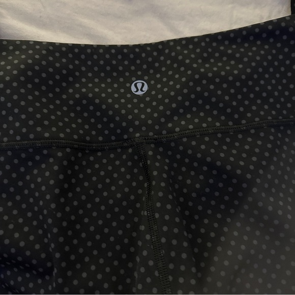 Lululemon Wunder Under Pant Legging Biggy Dot Printed Black Deep Coal size 6 - Picture 5 of 8